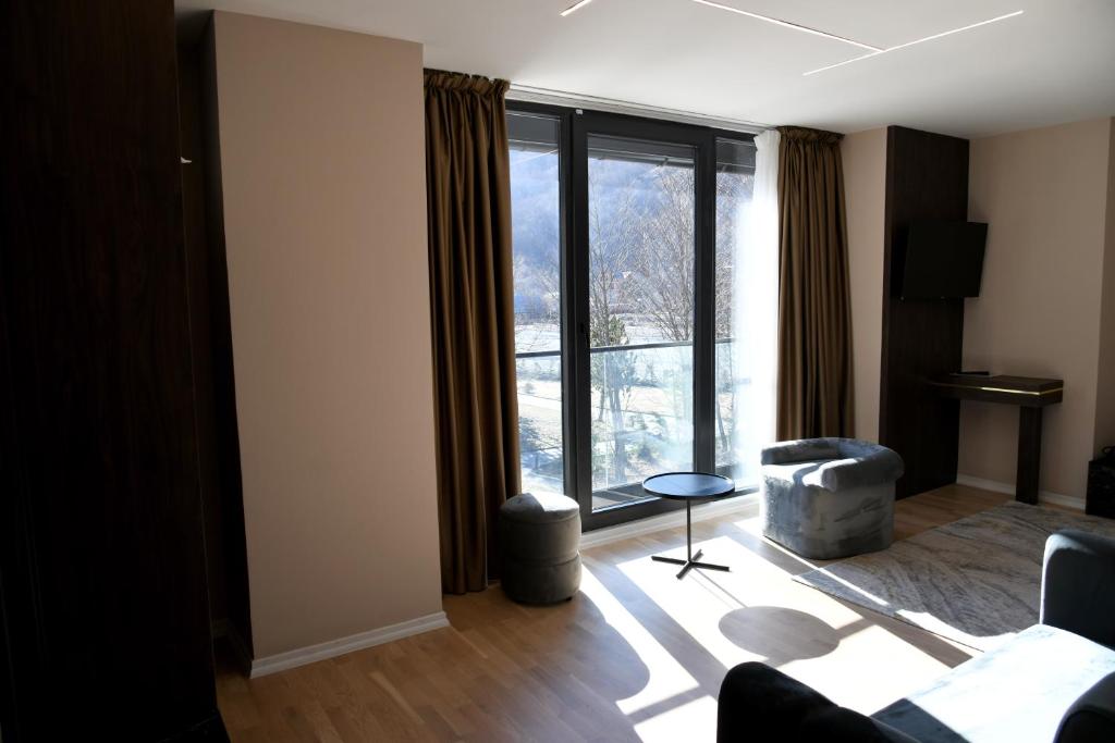 Posezení v ubytování Hotel Valbor