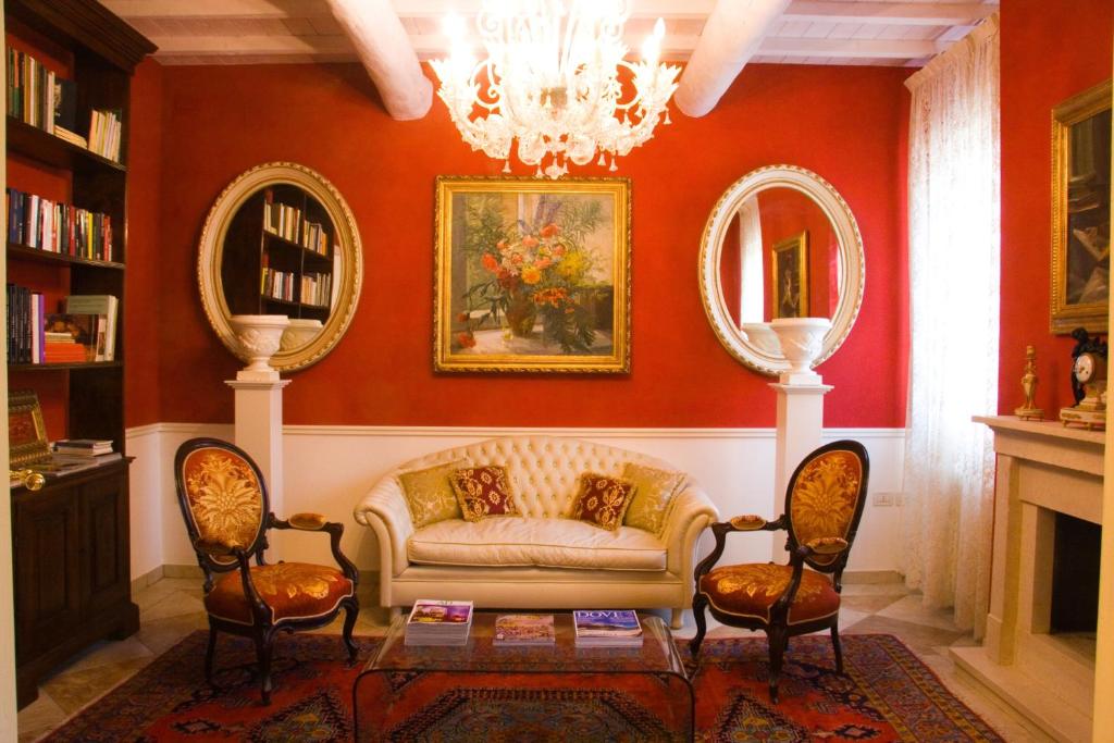 Posezení v ubytování B&B A Casa Dell'Antiquario
