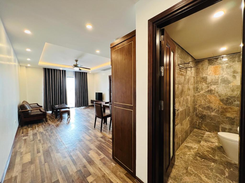 Koupelna v ubytování Hanoi Apartment