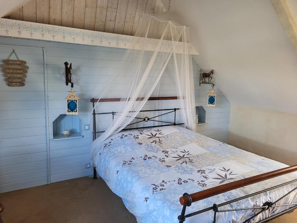 Clos St Ange (Dinan-St Malo) - Habitación Con Cama Grande Y Vistas Al Jardín