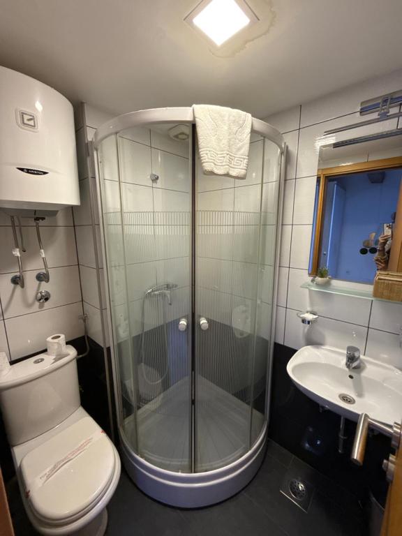 Koupelna v ubytování Deluxe Nortel Hotel