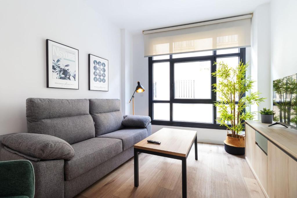 Χώρος καθιστικού στο Acanto Apartamentos