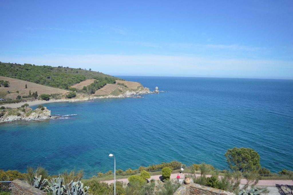 une vue sur une grande étendue d'eau dans l'établissement Appart 2 pièces 4 couchages BANYULS SUR MER BN070-015, à Banyuls-sur-Mer