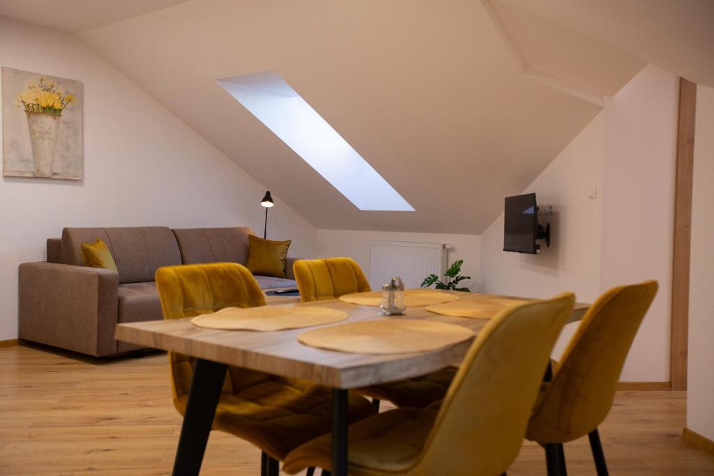 Posezení v ubytování Apartmány Hvezdáreň