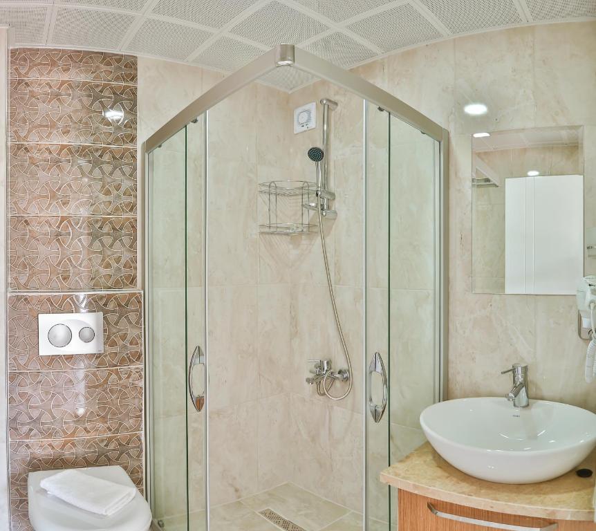 Ванная комната в Hotel Kayahan