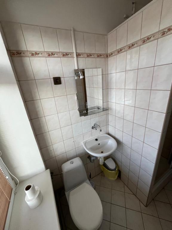 Koupelna v ubytování Penzion Fajn Klub