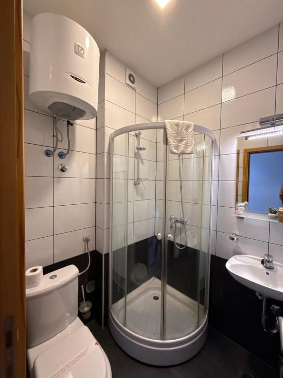 Koupelna v ubytování Deluxe Nortel Hotel