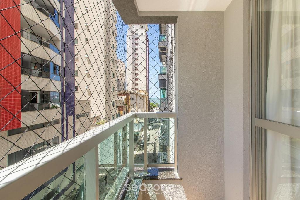 a view from a window of a building at Apto 3Q c/ varanda a 100m da Praia em BC EVZ0601 in Balneário Camboriú