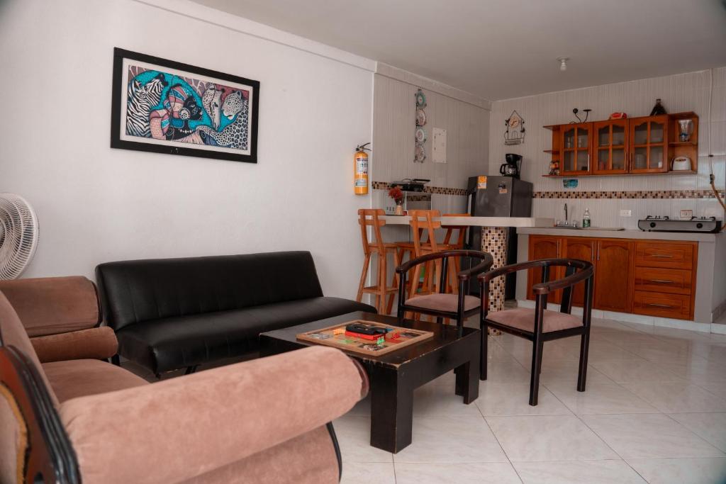 Kuchyň nebo kuchyňský kout v ubytování Apartamento Miss Brigida