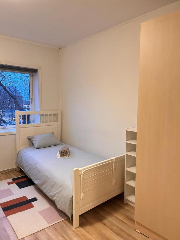 Postel nebo postele na pokoji v ubytování Single-bed rooms in Central located apartment in Trondheim