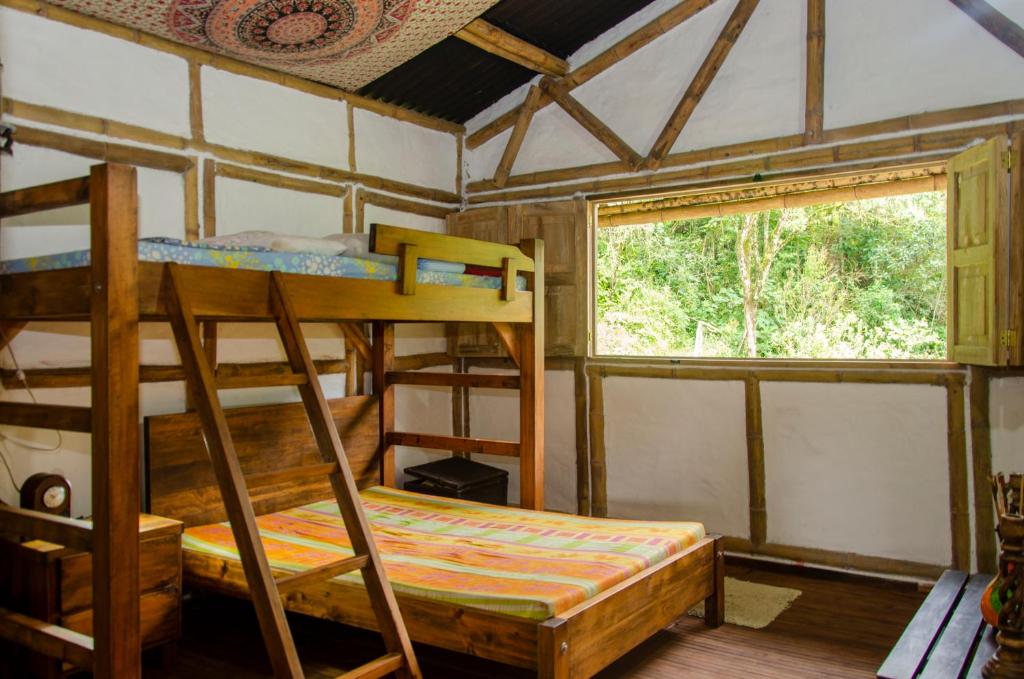 Palanda nebo palandy na pokoji v ubytování Reserva Santa Lucia