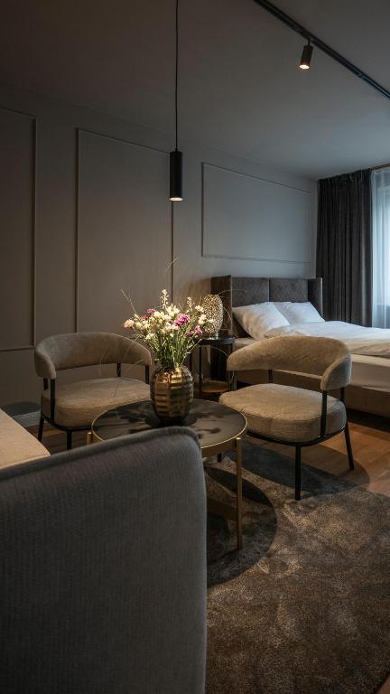 Posezení v ubytování Leipzig Suites