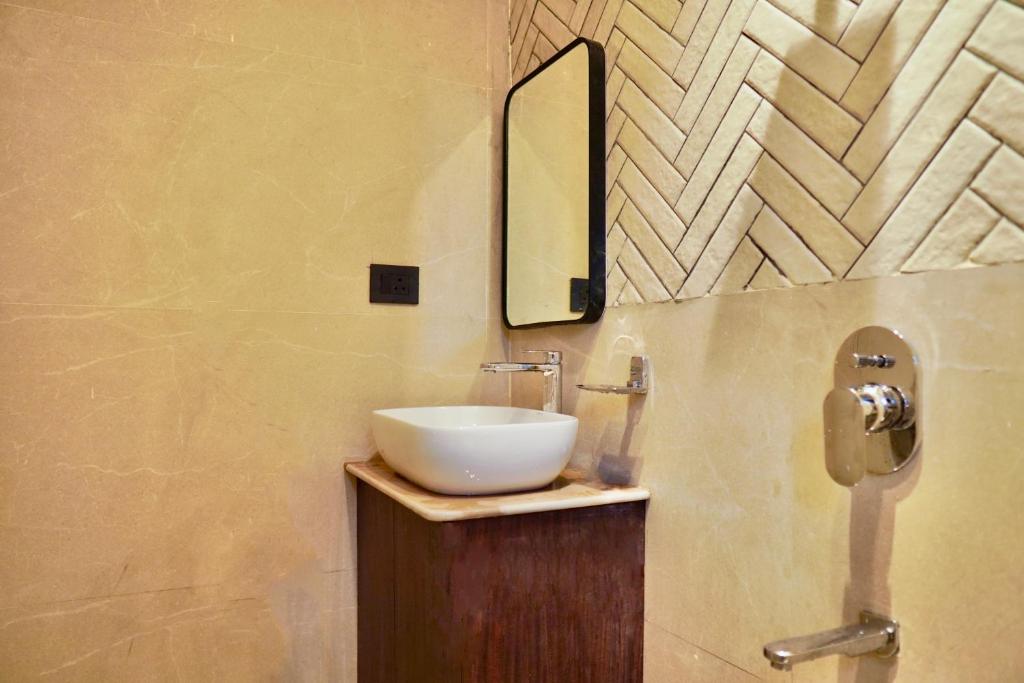 Koupelna v ubytování Hotel Ichamati