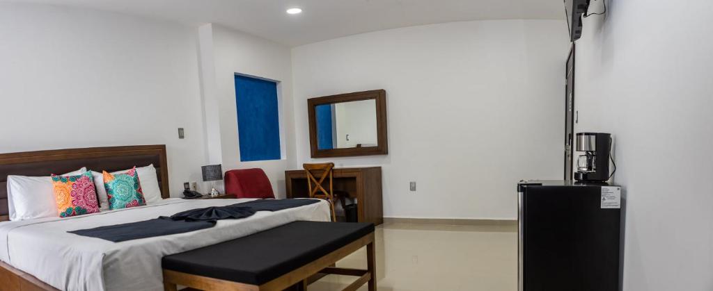 Postel nebo postele na pokoji v ubytování Hotel Boketto