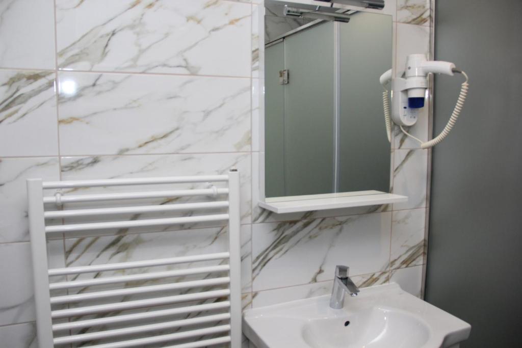 Koupelna v ubytování Hotel Bosna 1