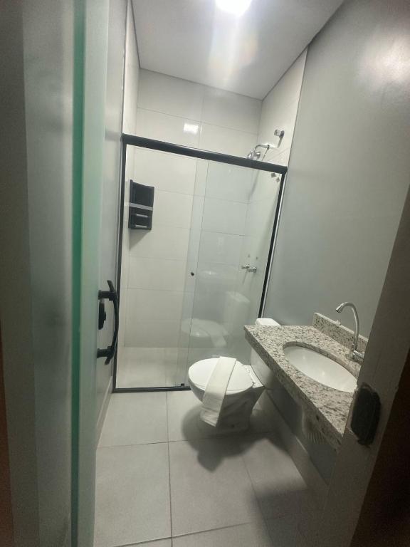Koupelna v ubytování Unity Hotel - Campinas