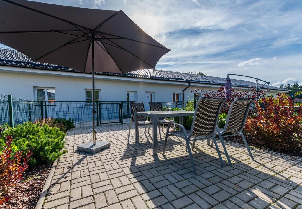 Balkon lub taras w obiekcie Apartmán Lipno G11