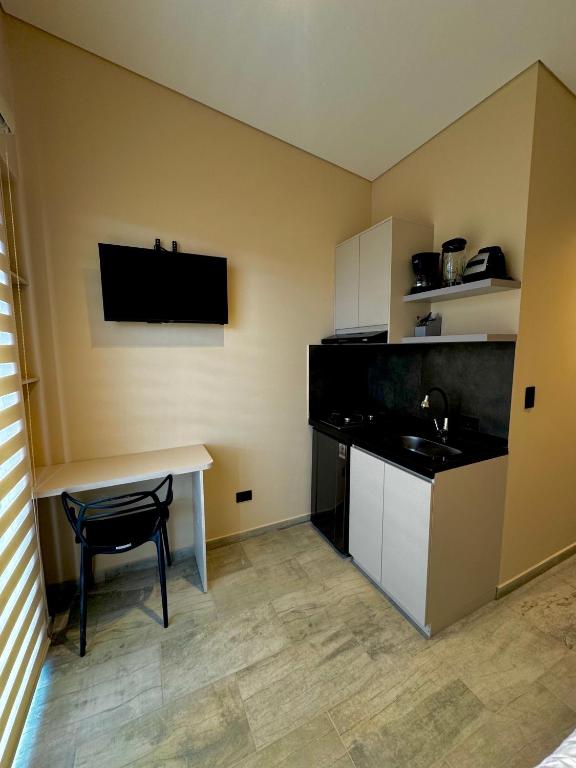 Kuchyň nebo kuchyňský kout v ubytování Increíble ApartaEstudio 1 Para Tu Estadía En Tunja