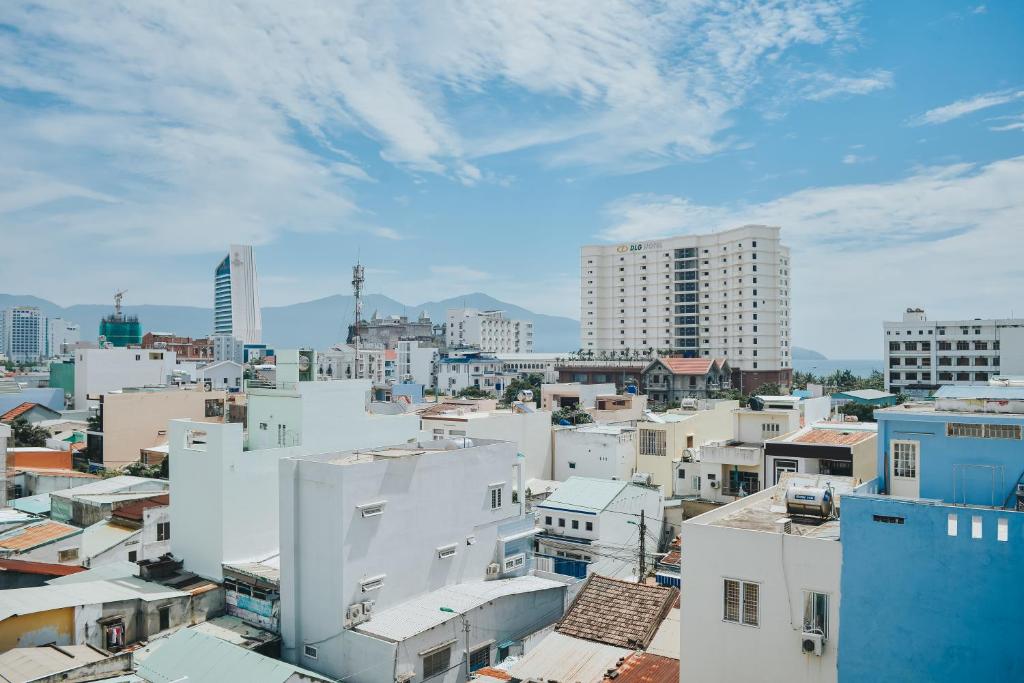 Nespecifikovaný výhled na destinaci Danang nebo výhled na město při pohledu z hotelu