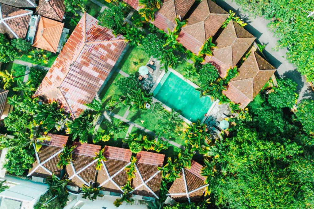 Zahrada ubytování Agung Wiwin Homestay & Restaurant