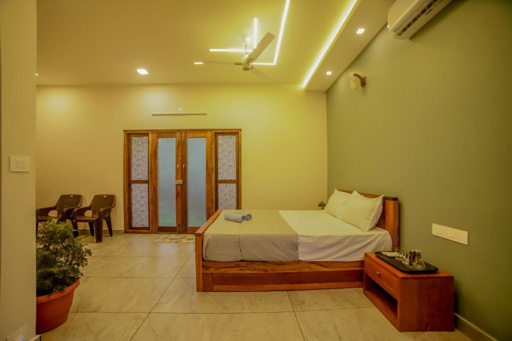 Ένα ή περισσότερα κρεβάτια σε δωμάτιο στο Nelaji A1 Glamping