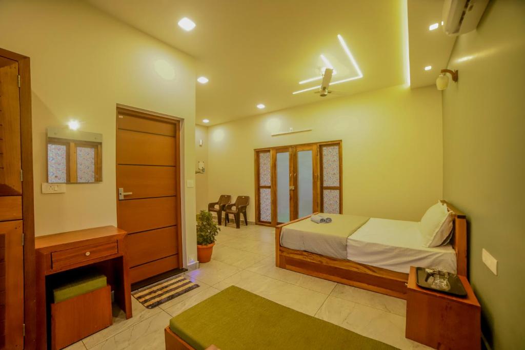 Ένα ή περισσότερα κρεβάτια σε δωμάτιο στο Nelaji A1 Glamping