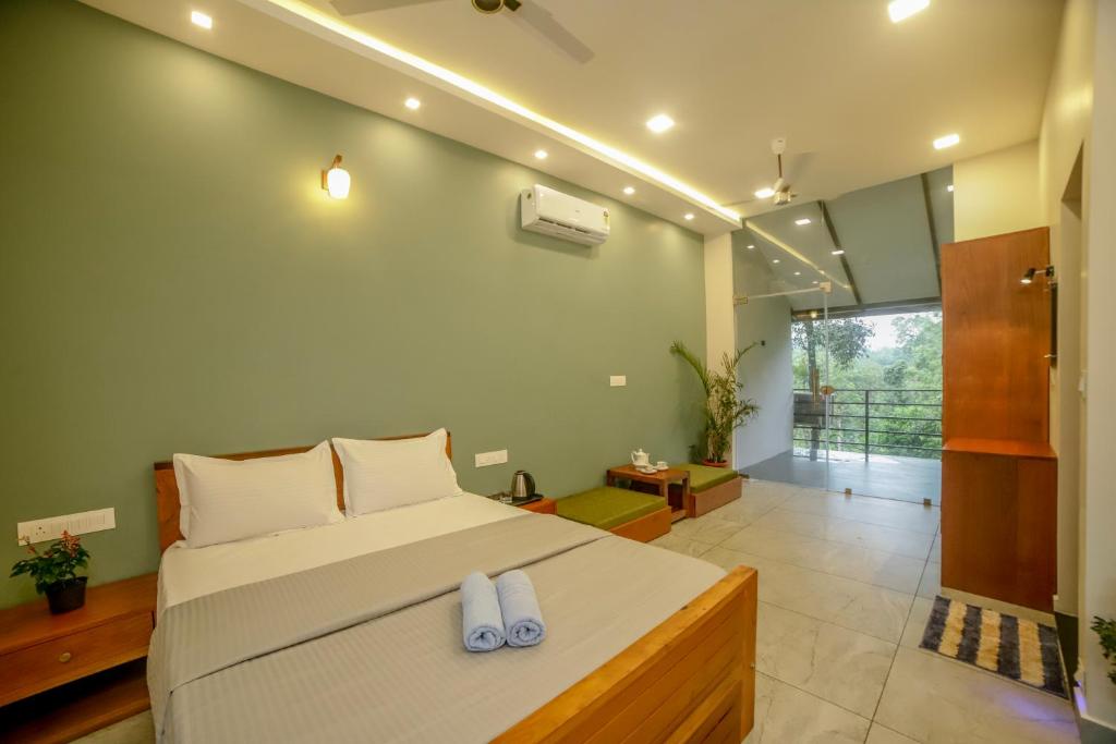 Ένα ή περισσότερα κρεβάτια σε δωμάτιο στο Nelaji A1 Glamping