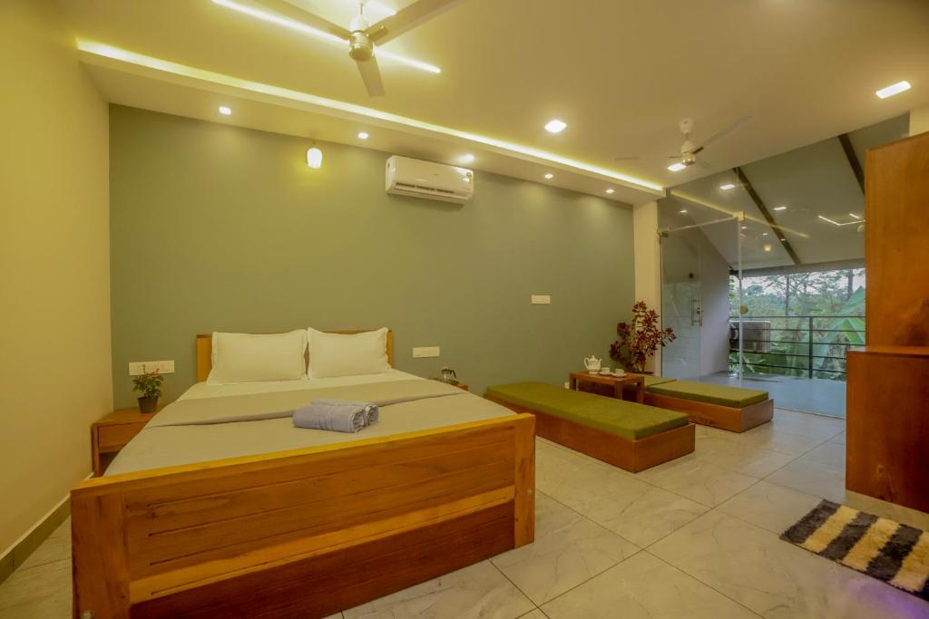 Ένα ή περισσότερα κρεβάτια σε δωμάτιο στο Nelaji A1 Glamping