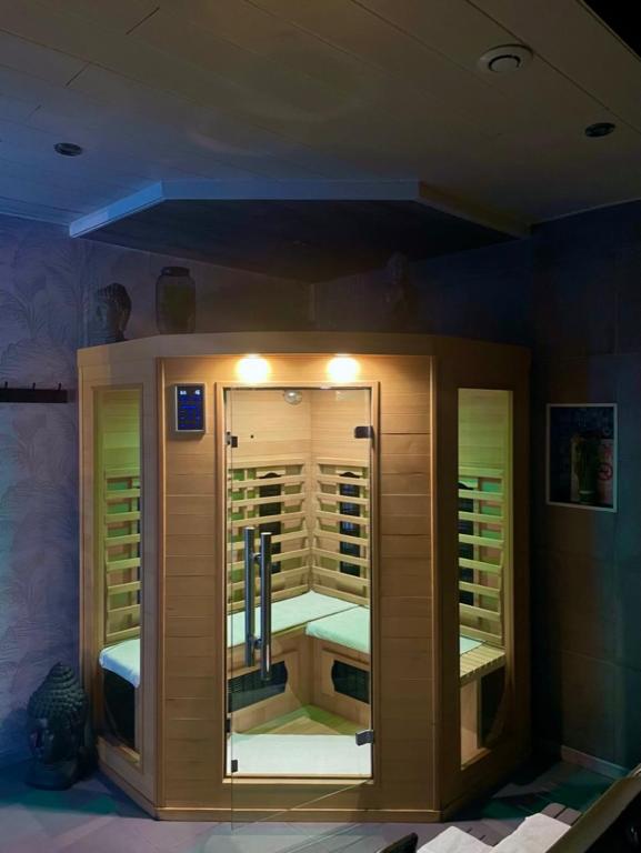 Koupelna v ubytování Gites Spa Strasbourg - Villa Cerf - SPA Privé, Sauna, Borne d'arcade, Babyfoot