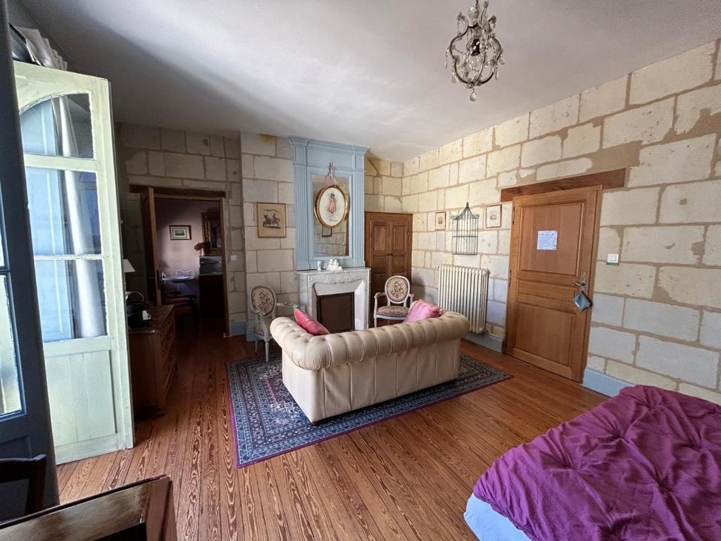Posteľ alebo postele v izbe v ubytovaní Chateau de la Boussiniere