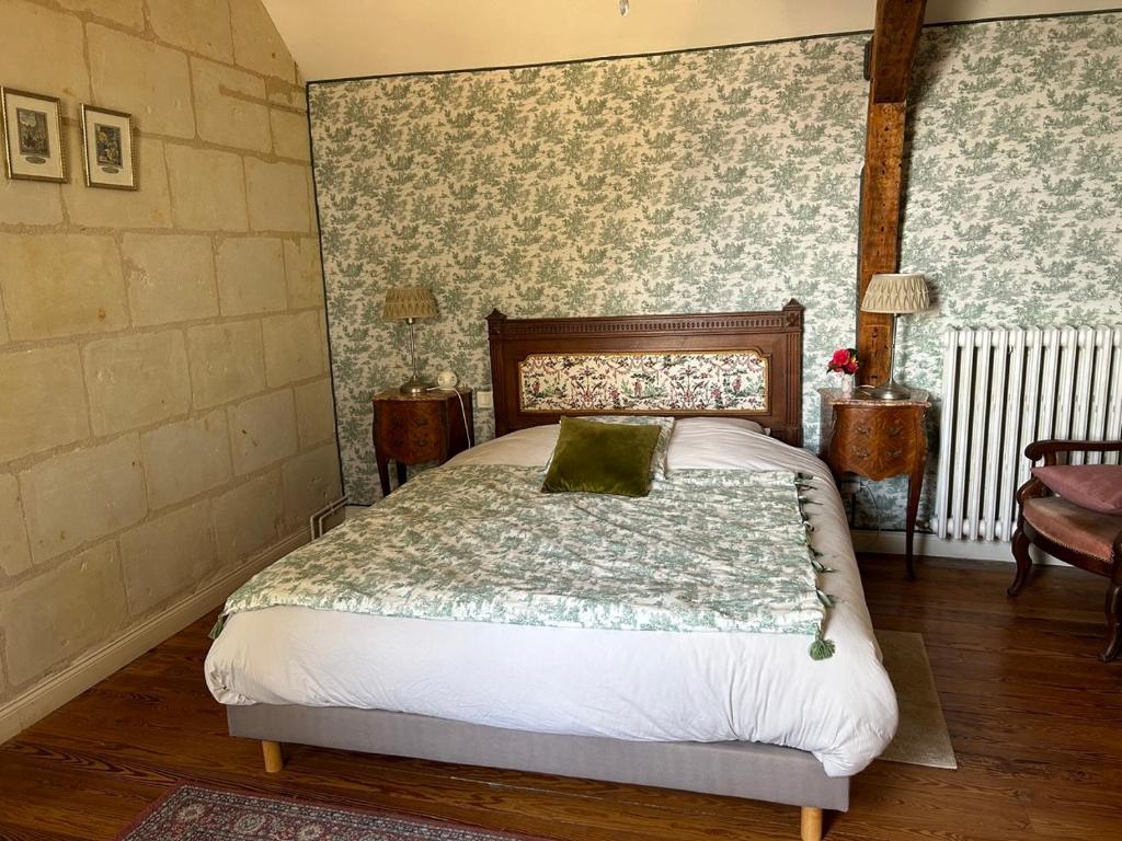 Posteľ alebo postele v izbe v ubytovaní Chateau de la Boussiniere