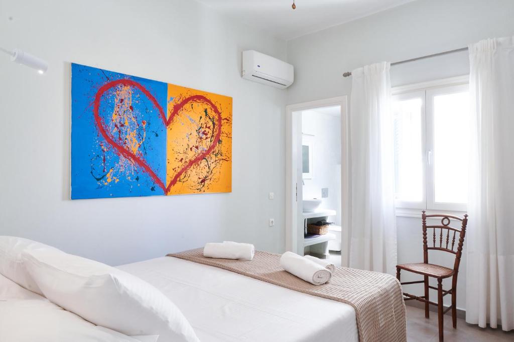 Postel nebo postele na pokoji v ubytování Villa DALI Danae