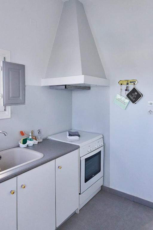 Kuchyň nebo kuchyňský kout v ubytování Villa DALI Danae