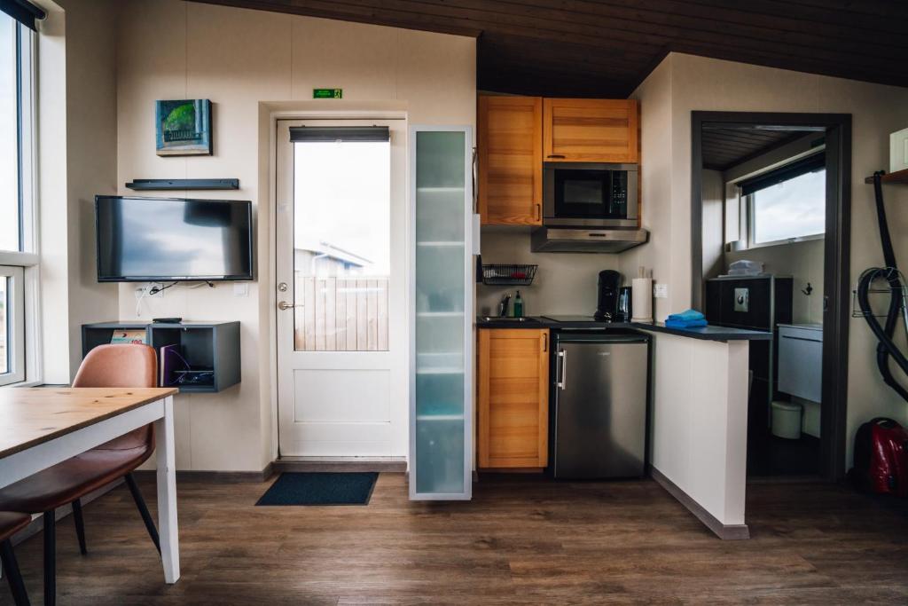 Kuchyňa alebo kuchynka v ubytovaní Blue View Cabin 3B With private hot tub