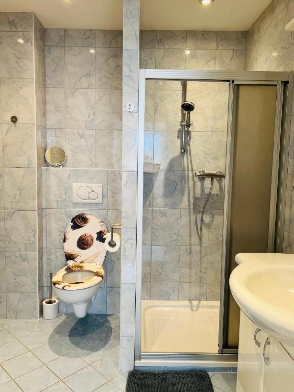 Koupelna v ubytování Alpenruhe Residenz