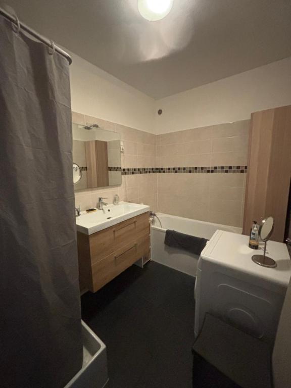 Koupelna v ubytování Grande chambre futon - Petit Déjeuner - Porte de Versailles