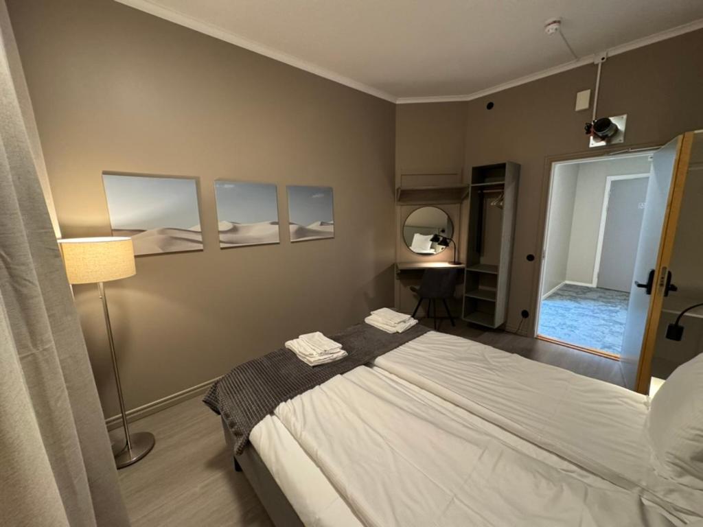 Postel nebo postele na pokoji v ubytování My Hostel Lidköping