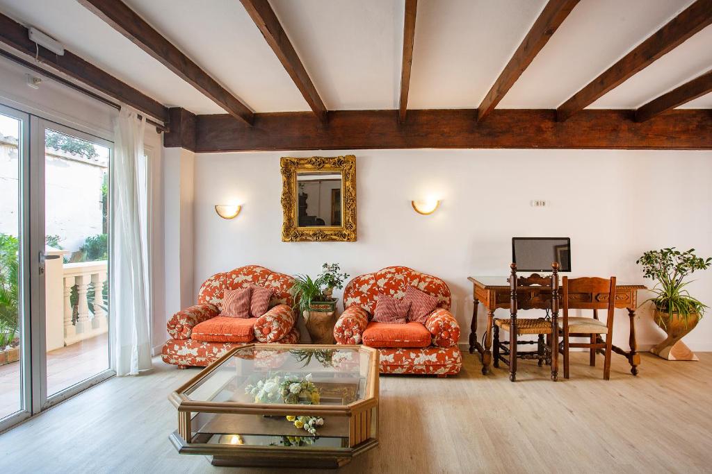 TV a/nebo společenská místnost v ubytování Hotel Cupidor