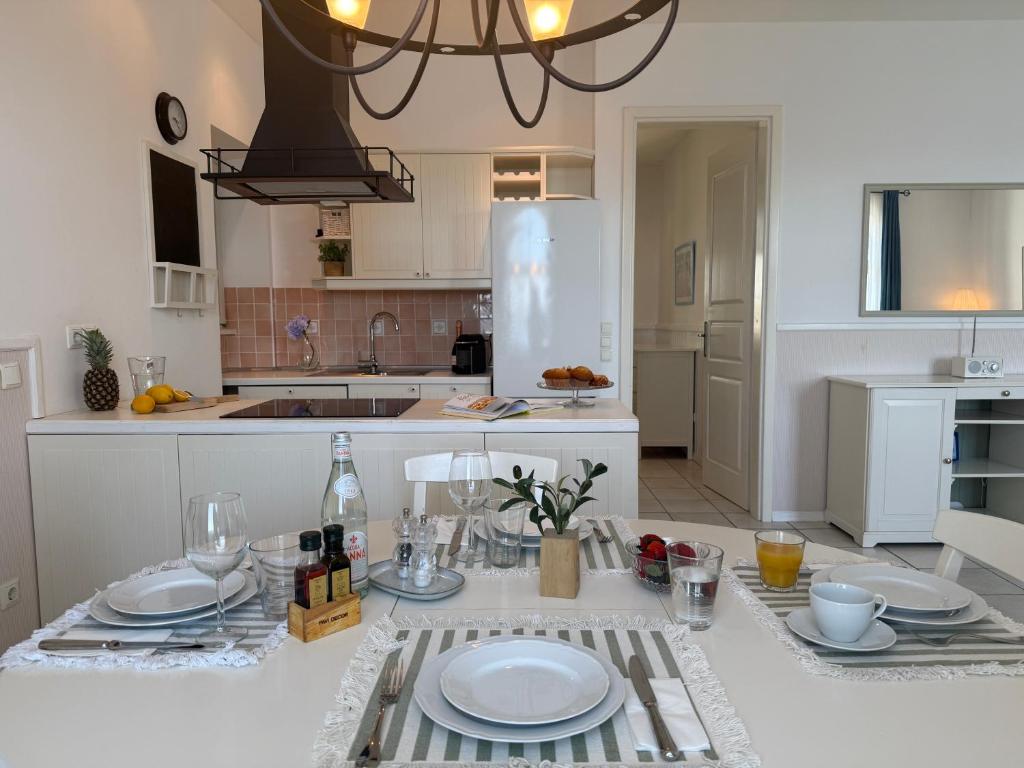 Kuchyň nebo kuchyňský kout v ubytování Pavi apartments Vila Amalia