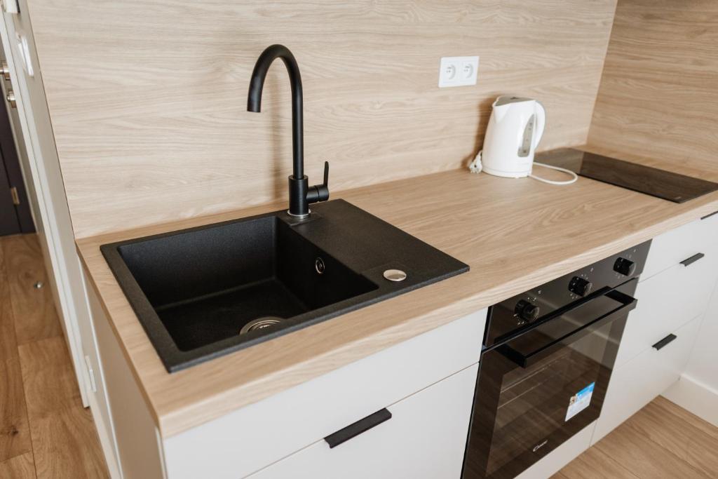 Kuchyň nebo kuchyňský kout v ubytování Zakrzówek Residence