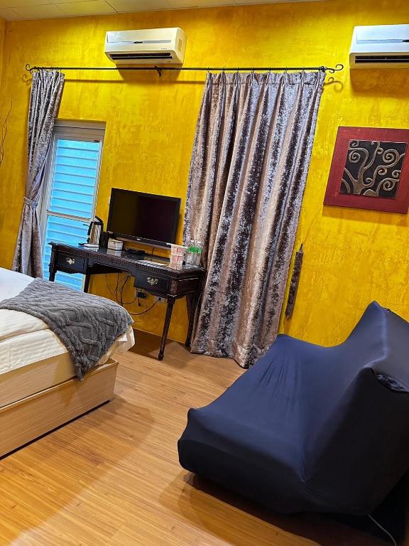 Letto o letti in una camera di 彤林溫泉民宿