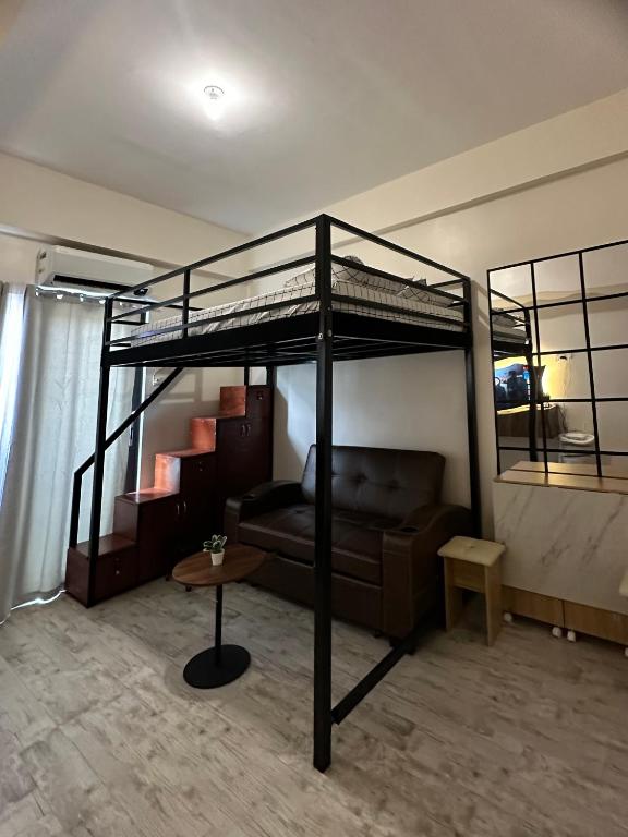Postel nebo postele na pokoji v ubytování Studio unit Condominium in Minglanilla