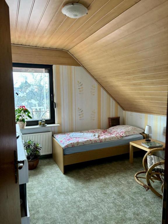 Postel nebo postele na pokoji v ubytování Bed & Breakfast Birgit Fröhlich