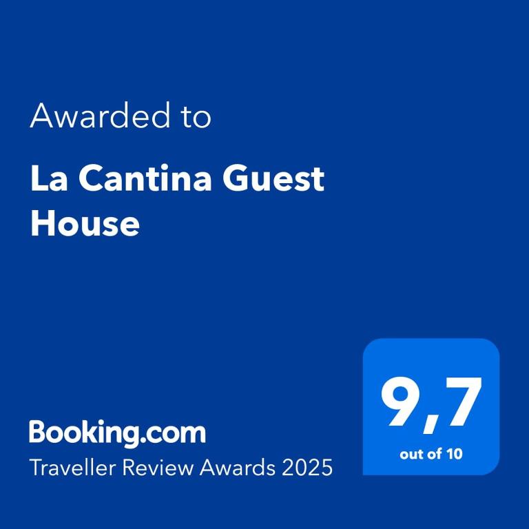 La Cantina Guest House tanúsítványa, márkajelzése vagy díja