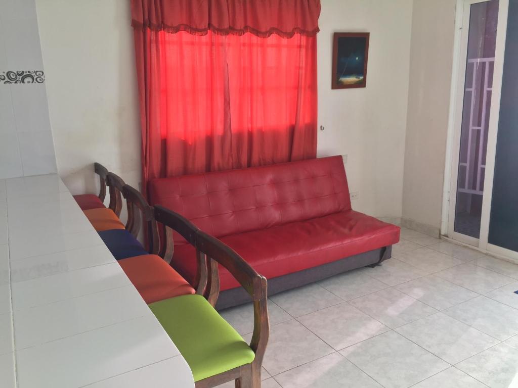 Posezení v ubytování Apartamentos Rocky Cay Bay