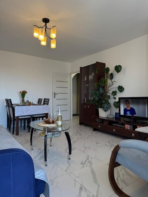 Posedenie v ubytovaní Apartament -Jak w domu- Czeladź 60m2 Centrum Katowic 10km