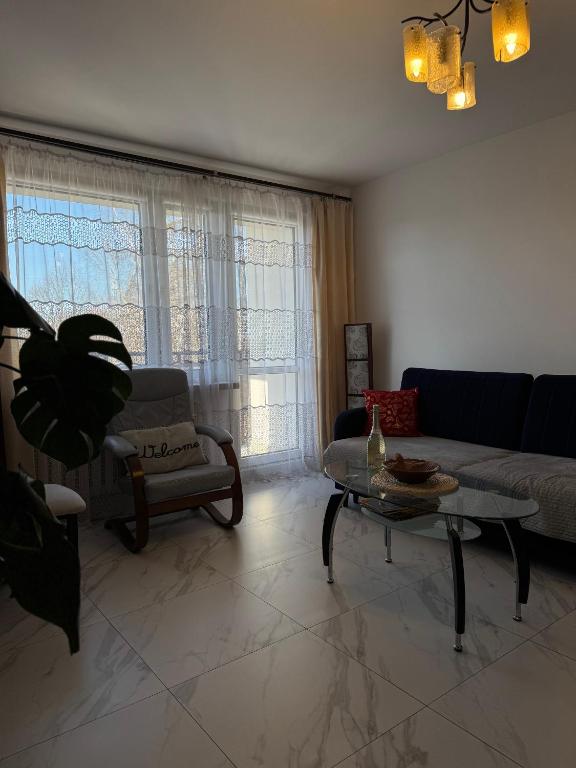 Posedenie v ubytovaní Apartament -Jak w domu- Czeladź 60m2 Centrum Katowic 10km