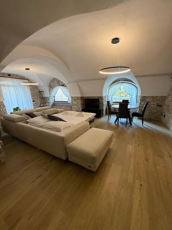 Postel nebo postele na pokoji v ubytování Rustico cota