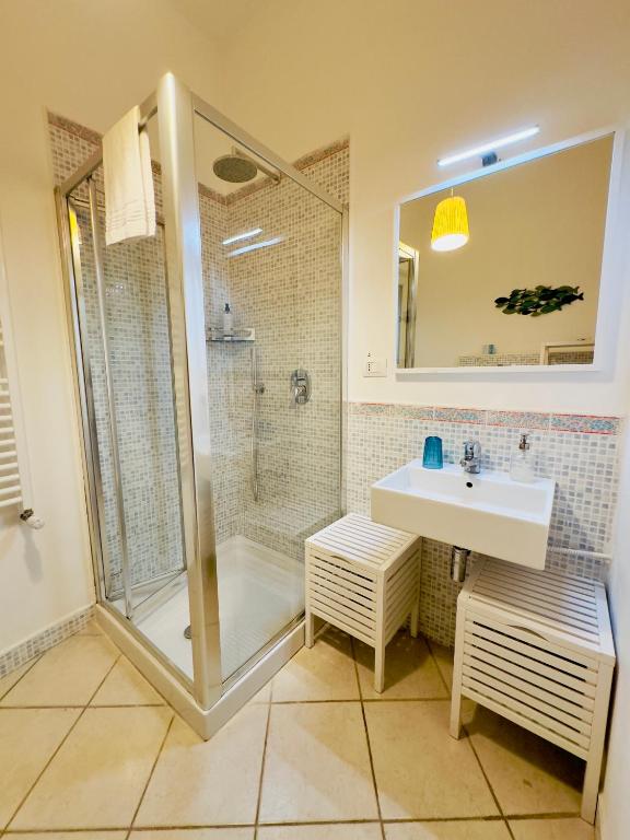 Koupelna v ubytování Amoredimare Casa Vacanze
