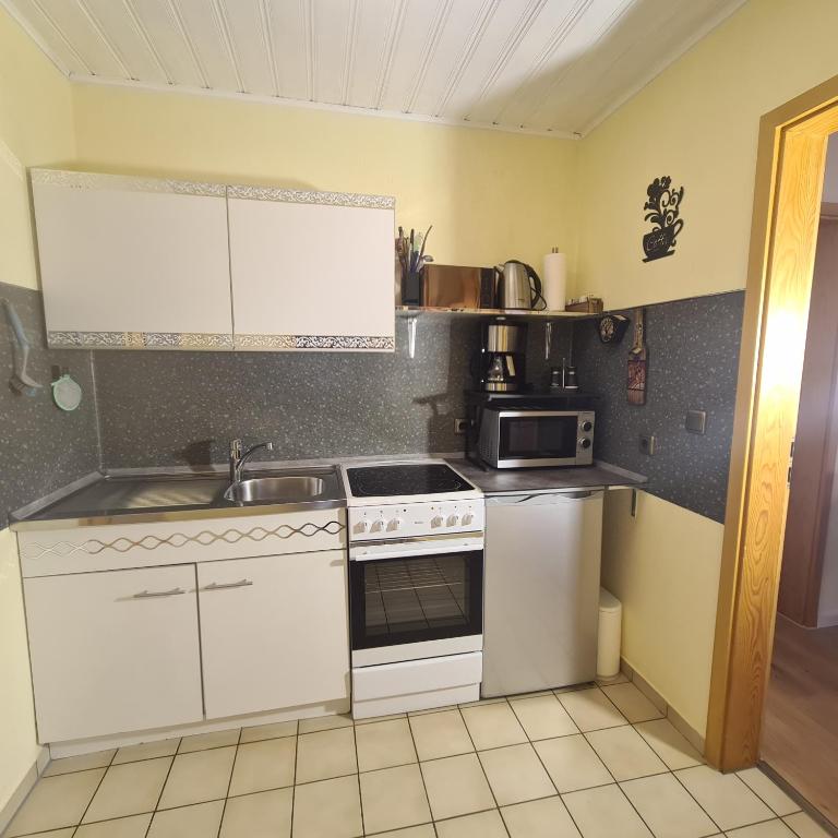 Kuchyň nebo kuchyňský kout v ubytování Appertment Bärenstein 1